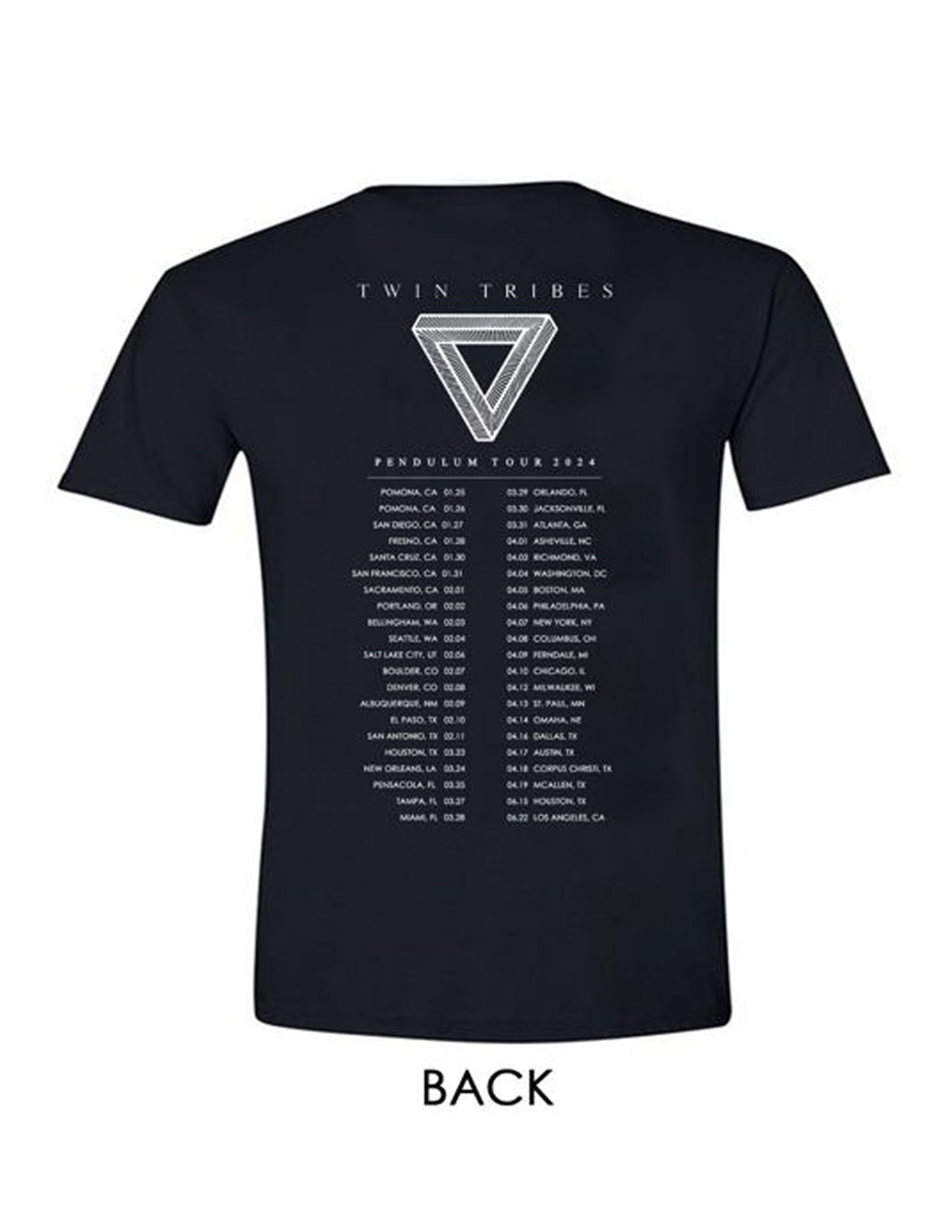 "Pendulum US 2024 Tour" tee