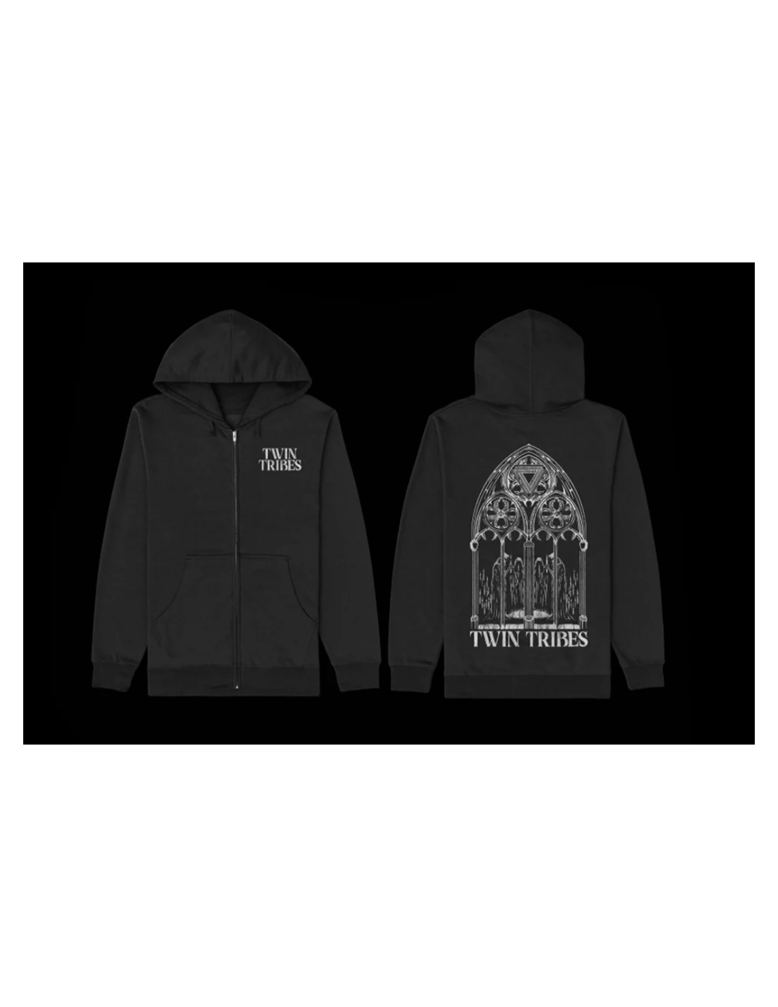 "Cathedral" zip-up hoodie