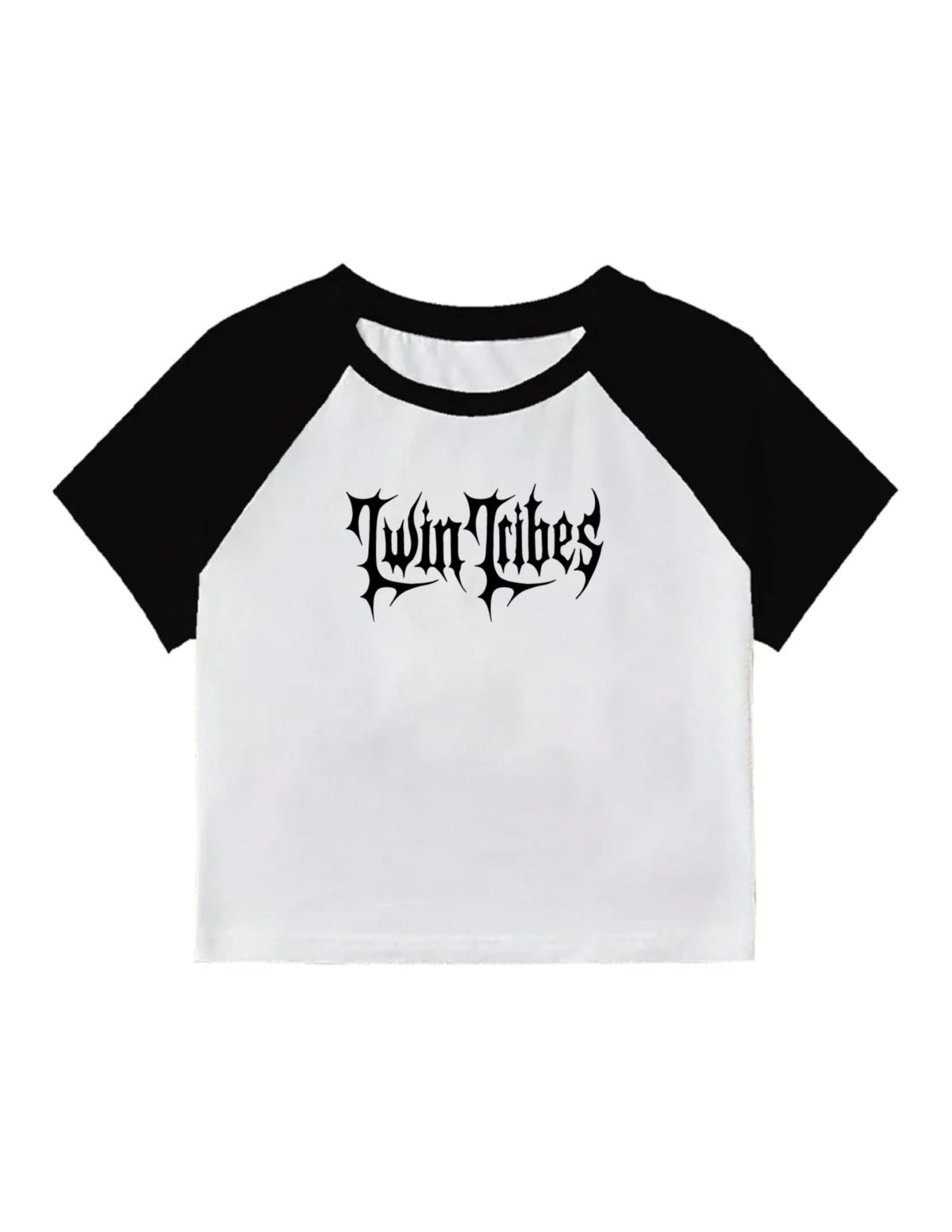 "Twin Tribes" Logo raglan baby tee