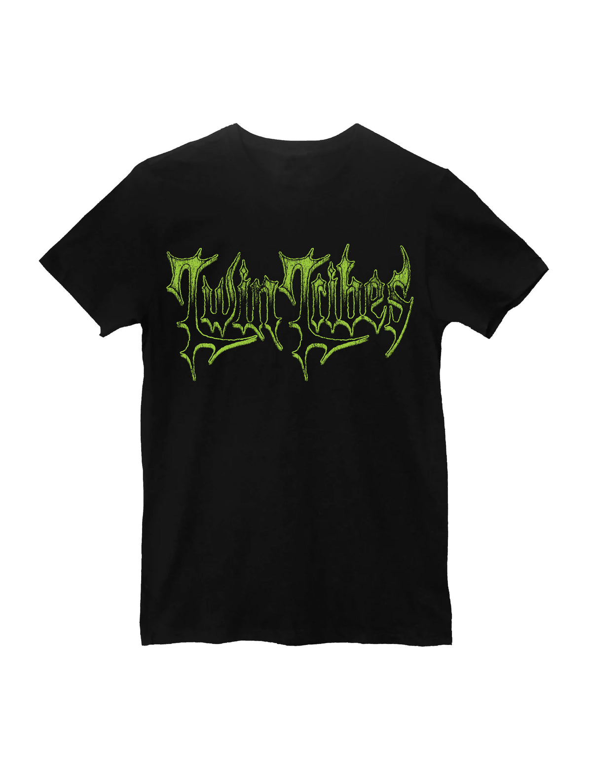 "Twin Tribes" distressed font tee